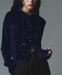 ベロア コンパクト カーディガン / Velour Compact Cardigan