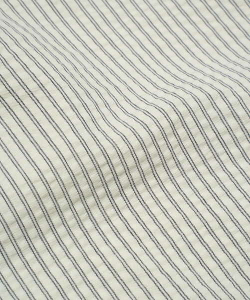 THECOLDESTMOMENT(ザコールデストモーメント)の「TCM mini logo stripe half shirts (beige)(シャツ/ブラウス・メンズ・その他・SMALL/MEDIUM/LARGE)」の5枚目の写真