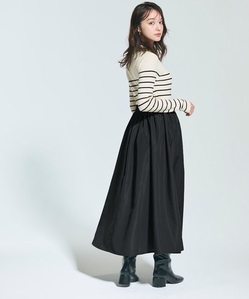 coca（coca）（コカ）の「ポロニットドッキングワンピース（ワンピース・レディース・ブラック/その他1・L/M）」の5枚目の写真