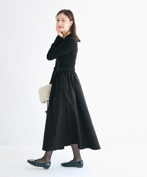 coca（coca）（コカ）の「ポロニットドッキングワンピース（ワンピース・レディース・ブラック/その他1・L/M）」の15枚目の写真