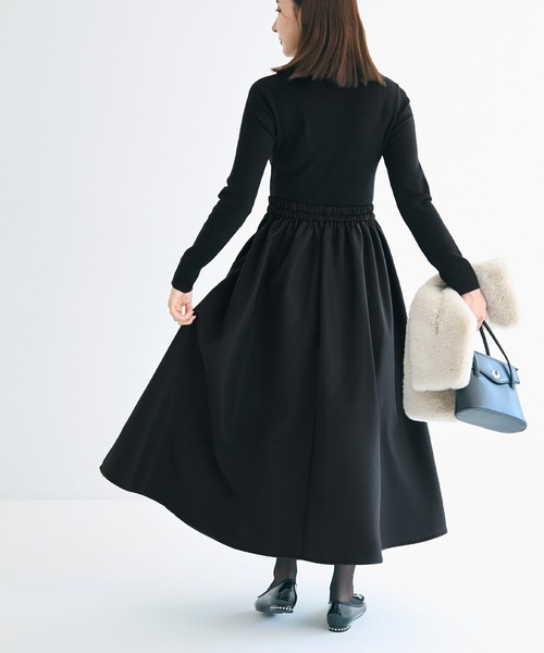 coca（coca）（コカ）の「ポロニットドッキングワンピース（ワンピース・レディース・ブラック/その他1・L/M）」の16枚目の写真