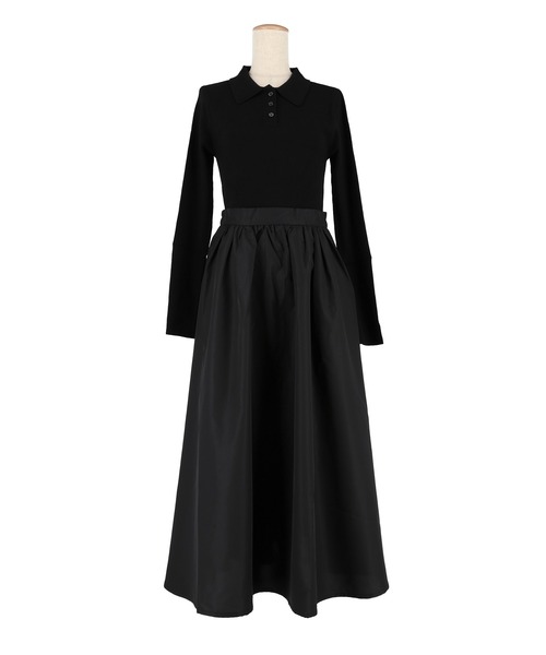 coca（coca）（コカ）の「ポロニットドッキングワンピース（ワンピース・レディース・ブラック/その他1・L/M）」の21枚目の写真