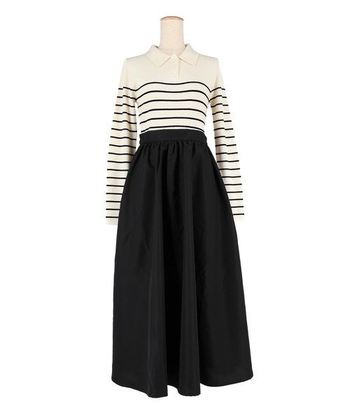 coca（coca）（コカ）の「ポロニットドッキングワンピース（ワンピース・レディース・ブラック/その他1・L/M）」の22枚目の写真