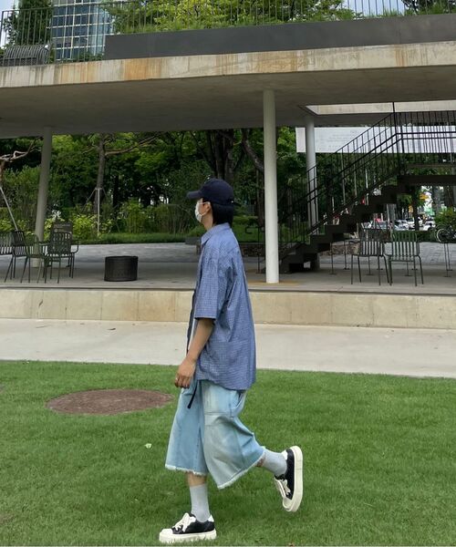 DNSR(ディーエヌエスアール)の「シルケットUネックハーフスリーブベージュ(Tシャツ/カットソー・メンズ・その他・MEDIUM/LARGE/X-LARGE)」の3枚目の写真