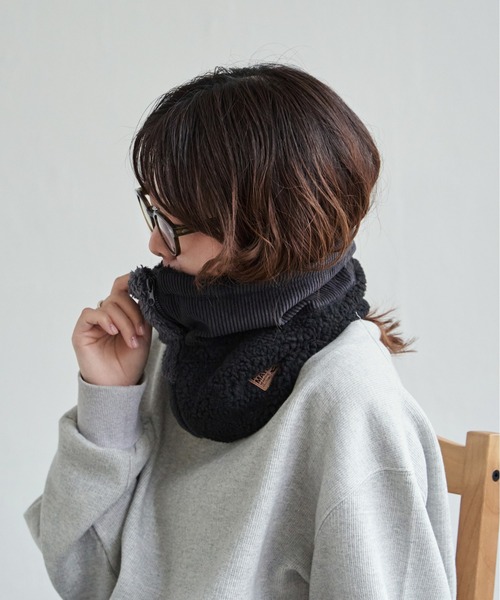 KRIFF MAYER（クリフメイヤー）の「KRIFF MAYER クリフメイヤー 切り替えネックウォーマー（ネックウォーマー/スヌード・メンズ・その他1/ブラウン/ブラック・FREE）」の4枚目の写真