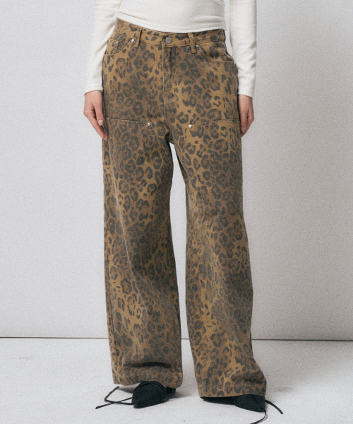 leopard pants [brown]（その他パンツ）｜Midnight Move（ミッドナイトムーブ）のファッション通販 - ZOZOTOWN