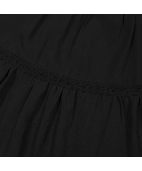 MOAA(モア)の「ソフトフレアロングスカート(ブラック)(スカート・レディース・その他・SMALL/MEDIUM)」の5枚目の写真