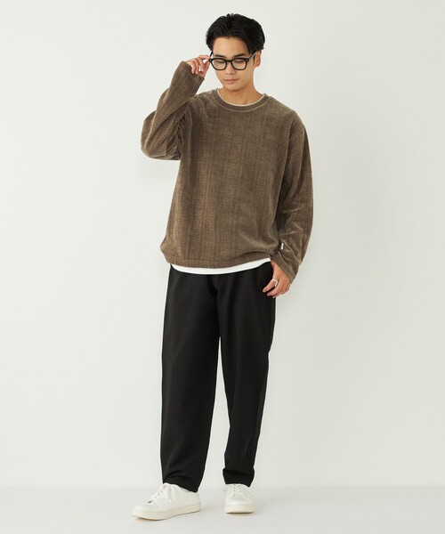 SHIPS Colors(シップス カラーズ)の「SHIPS Colors:モール フェイクレイヤード ロンT(Tシャツ/カットソー・メンズ・ネイビー/ブラウン/オフホワイト・MEDIUM/LARGE/X-LARGE)」の19枚目の写真