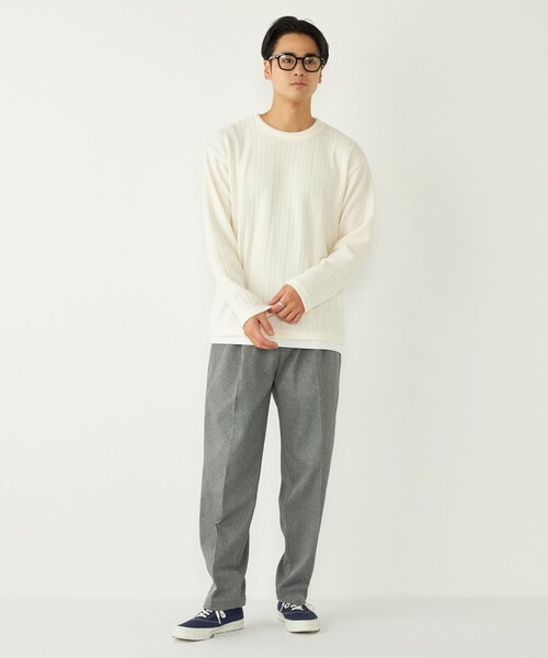 SHIPS Colors(シップス カラーズ)の「SHIPS Colors:モール フェイクレイヤード ロンT(Tシャツ/カットソー・メンズ・ネイビー/ブラウン/オフホワイト・MEDIUM/LARGE/X-LARGE)」の22枚目の写真