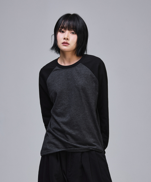 SCALLYWAG（スカリーワグ）の「クロップラグランロングスリーブ[ブラックチャコール]（Tシャツ/カットソー・レディース・その他・MEDIUM/LARGE）」の6枚目の写真