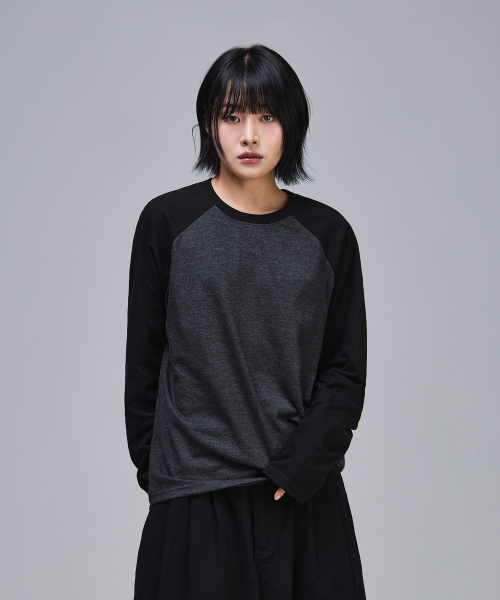 SCALLYWAG（スカリーワグ）の「クロップラグランロングスリーブ[ブラックチャコール]（Tシャツ/カットソー・レディース・その他・MEDIUM/LARGE）」の7枚目の写真