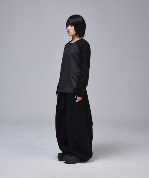 SCALLYWAG（スカリーワグ）の「クロップラグランロングスリーブ[ブラックチャコール]（Tシャツ/カットソー・レディース・その他・MEDIUM/LARGE）」の13枚目の写真