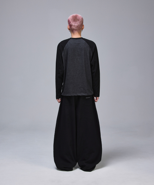 SCALLYWAG（スカリーワグ）の「クロップラグランロングスリーブ[ブラックチャコール]（Tシャツ/カットソー・レディース・その他・MEDIUM/LARGE）」の14枚目の写真