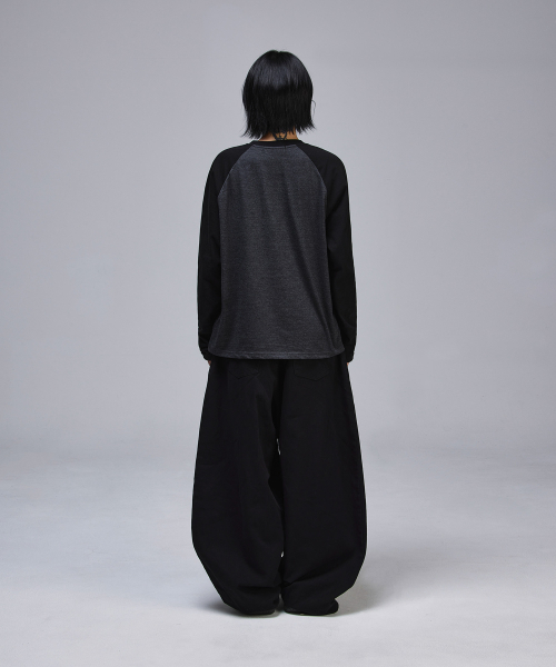 SCALLYWAG（スカリーワグ）の「クロップラグランロングスリーブ[ブラックチャコール]（Tシャツ/カットソー・レディース・その他・MEDIUM/LARGE）」の15枚目の写真