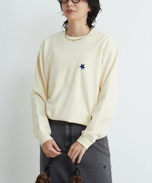 CONVERSE TOKYO(コンバーストウキョウ)の「HEART LOGO BACKPRINT SWEAT(スウェット・レディース・杢グレー/ブラック/ホワイト・FREE)」の20枚目の写真