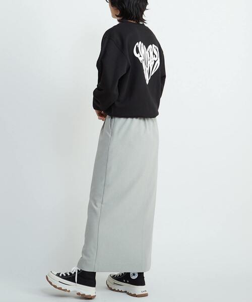 CONVERSE TOKYO(コンバーストウキョウ)の「HEART LOGO BACKPRINT SWEAT(スウェット・レディース・杢グレー/ブラック/ホワイト・FREE)」の18枚目の写真
