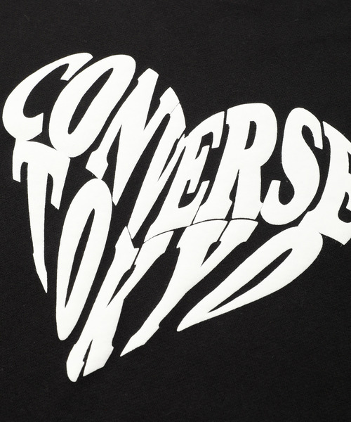 CONVERSE TOKYO(コンバーストウキョウ)の「HEART LOGO BACKPRINT SWEAT(スウェット・レディース・杢グレー/ブラック/ホワイト・FREE)」の13枚目の写真