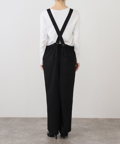 IENA（イエナ）の「Maison IENA ウールサロペット（サロペット/オーバーオール・レディース・ブラック・36/38）」の3枚目の写真