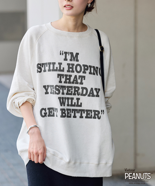 FRAMeWORK別注PEANUTS VTG CREW スウェット ≪追加≫MEAN MACHINE AGE 別注PEANUTS VTG CREW スウェット 'CHARLIE