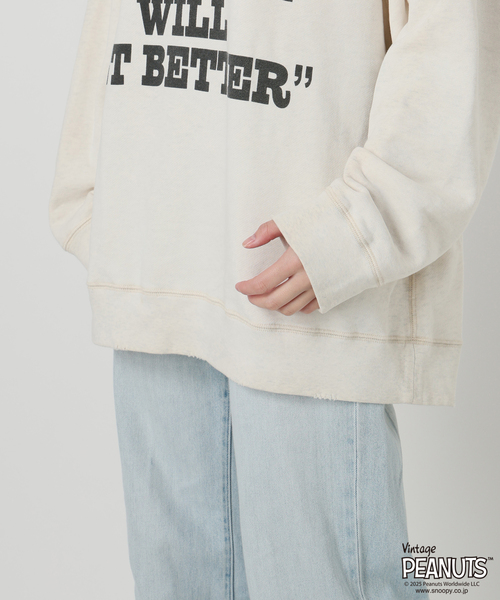 ≪追加≫MEAN MACHINE AGE 別注PEANUTS VTG CREW スウェット 'CHARLIE