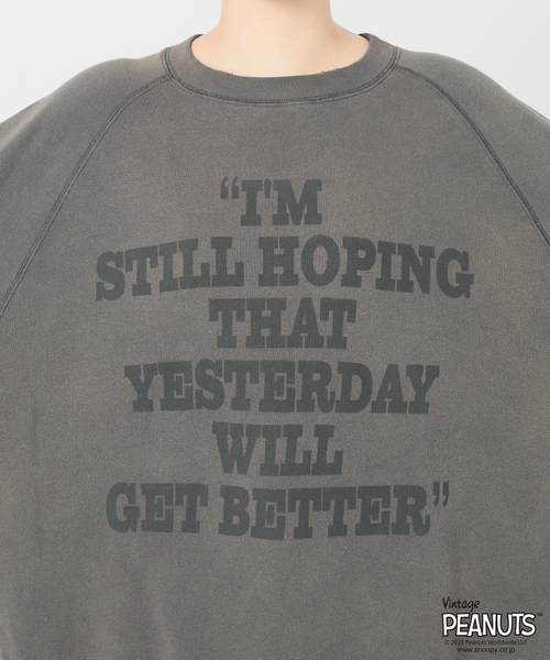 ≪追加≫MEAN MACHINE AGE 別注PEANUTS VTG CREW スウェット 'CHARLIE