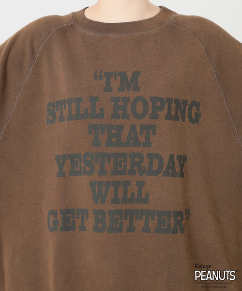 ≪追加≫MEAN MACHINE AGE 別注PEANUTS VTG CREW スウェット 'CHARLIE