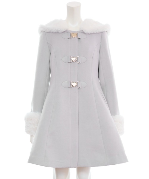 Secret Honey（シークレットハニー）の「取り外しフード付ビットコート（その他アウター・レディース・グレー/オフホワイト・MEDIUM）」の10枚目の写真