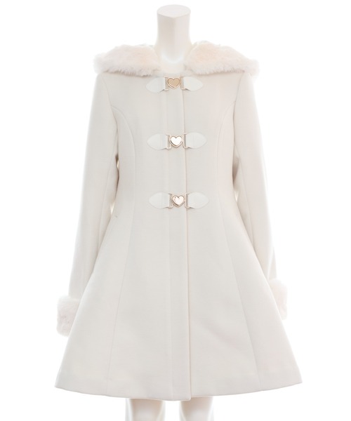 Secret Honey（シークレットハニー）の「取り外しフード付ビットコート（その他アウター・レディース・グレー/オフホワイト・MEDIUM）」の9枚目の写真