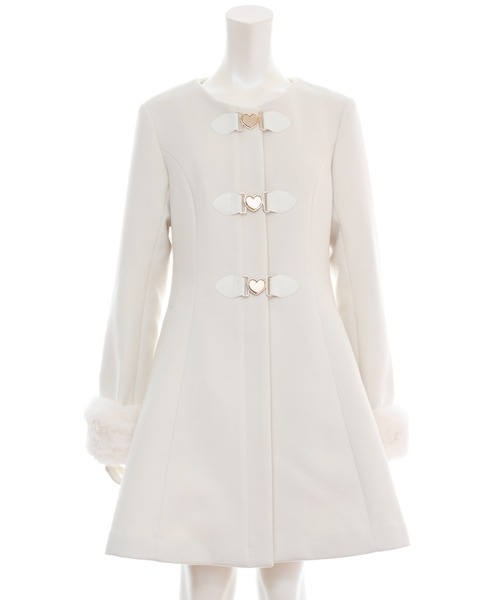 Secret Honey（シークレットハニー）の「取り外しフード付ビットコート（その他アウター・レディース・グレー/オフホワイト・MEDIUM）」の14枚目の写真