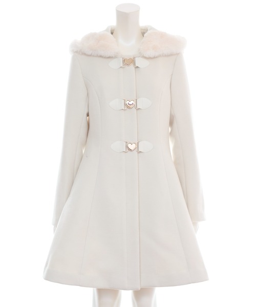 Secret Honey（シークレットハニー）の「取り外しフード付ビットコート（その他アウター・レディース・グレー/オフホワイト・MEDIUM）」の13枚目の写真