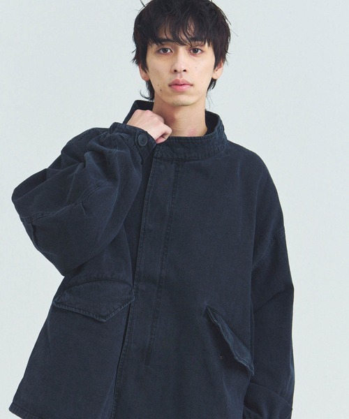 PERK GAPS(パークギャップス)の「PERK GAPSショートモッズコート(モッズコート・メンズ・ベージュ/チャコール/インディゴブルー/ブラック系・XL/L/M)」の2枚目の写真