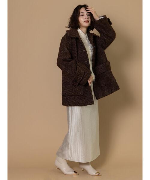 Te chichi CLASSIC（テチチクラシック）の「ロービングカルゼミドルコート《2025winter catalog item》（その他アウター・レディース・ブラック/ブラウン・F）」の16枚目の写真