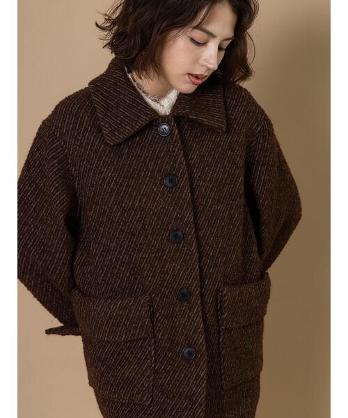 Te chichi CLASSIC（テチチクラシック）の「ロービングカルゼミドルコート《2025winter catalog item》（その他アウター・レディース・ブラック/ブラウン・F）」の21枚目の写真