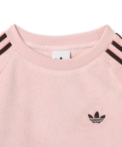 atmos(アトモス)の「adidas TERRY TOWEL CALI TEE / アディダス テリー タオル カリ ティー(Tシャツ/カットソー・レディース・ピンク・S/M/L)」の3枚目の写真