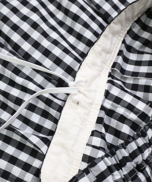 D.M.G.（ドミンゴ）の「[D.M.G / ディーエムジー] ブロード ギンガム タックフレアスカート（スカート・レディース・ブラック系その他/ブルー系その他・FREE）」の14枚目の写真