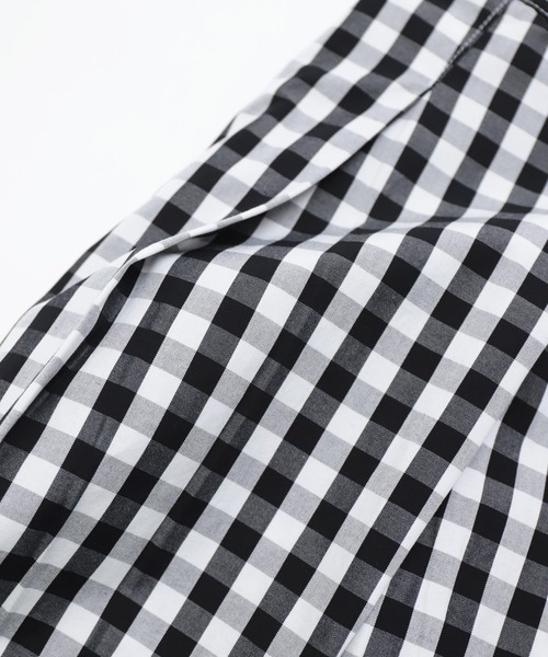 D.M.G.（ドミンゴ）の「[D.M.G / ディーエムジー] ブロード ギンガム タックフレアスカート（スカート・レディース・ブラック系その他/ブルー系その他・FREE）」の15枚目の写真