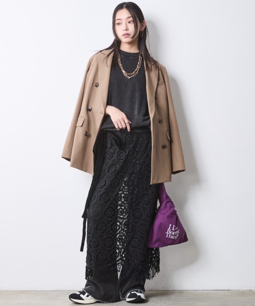 CHIC STYLE(シックスタイル)の「硫化染ビッグシルエットスウェット<大きいサイズ有>シックスタイル(スウェット・レディース・チャコール/グレー系・M/L/LL/3L/4L/5L)」の5枚目の写真