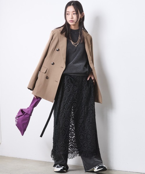 CHIC STYLE(シックスタイル)の「硫化染ビッグシルエットスウェット<大きいサイズ有>シックスタイル(スウェット・レディース・チャコール/グレー系・M/L/LL/3L/4L/5L)」の8枚目の写真