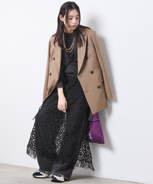 CHIC STYLE(シックスタイル)の「硫化染ビッグシルエットスウェット<大きいサイズ有>シックスタイル(スウェット・レディース・チャコール/グレー系・M/L/LL/3L/4L/5L)」の11枚目の写真