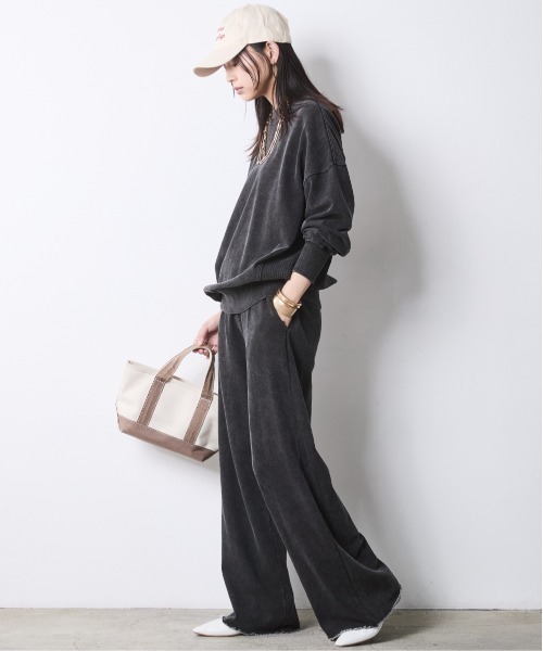 CHIC STYLE(シックスタイル)の「硫化染ビッグシルエットスウェット<大きいサイズ有>シックスタイル(スウェット・レディース・チャコール/グレー系・M/L/LL/3L/4L/5L)」の14枚目の写真