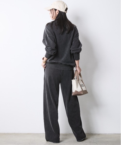 CHIC STYLE(シックスタイル)の「硫化染ビッグシルエットスウェット<大きいサイズ有>シックスタイル(スウェット・レディース・チャコール/グレー系・M/L/LL/3L/4L/5L)」の15枚目の写真