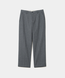 stripe wool trouser grey