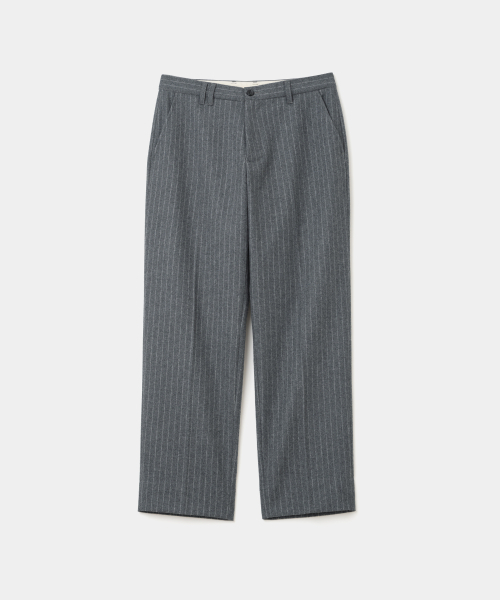 UNIFORM BRIDGE(ユニフォームブリッジ)の「stripe wool trouser grey(その他パンツ・メンズ・その他・MEDIUM/LARGE/X-LARGE)」の1枚目の写真