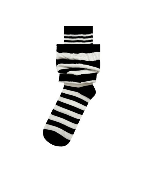 SANSeLF(サンセルフ)の「【SANSeLF】ボーダーパターンソックス saa25a199(ソックス/靴下・レディース・ネイビー/ブラウン/ボルドー/ブラック・FREE)」の9枚目の写真