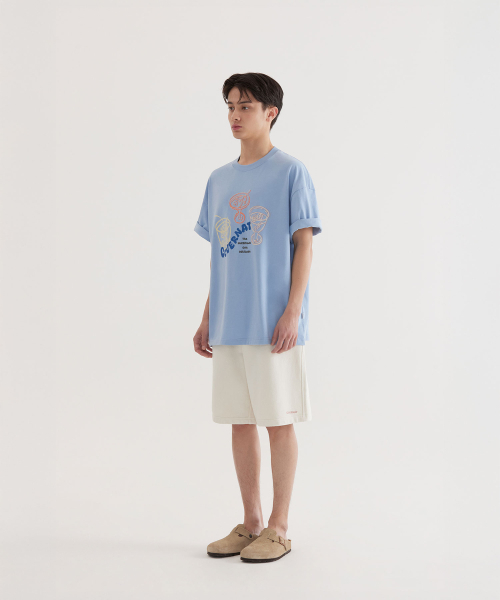 COVERNAT(カバーナット)の「クールコットンキッチカクテルグラフィックTシャツ Blue(Tシャツ/カットソー・レディース・その他・X-SMALL/SMALL/MEDIUM/LARGE/X-LARGE/XX-LARGE)」の7枚目の写真