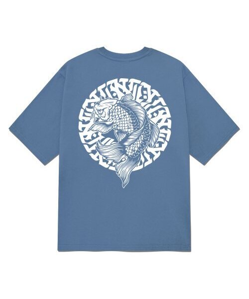KAN6312(カン6312)の「KGTN0204 ミル 20番手 半袖Tシャツ ブルー(Tシャツ/カットソー・メンズ・その他・LARGE/MEDIUM/SMALL/X-LARGE)」の1枚目の写真