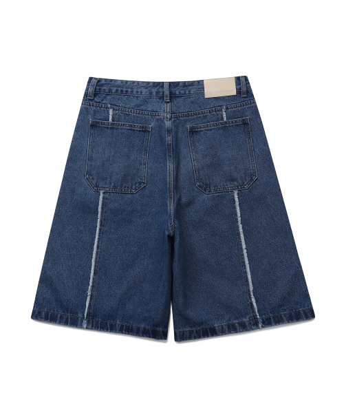 CONNECT KINLOCH(コネクトキンロック)の「ウォッシュドカットオフバミューダデニムハーフパンツ(ウォッシングブルー)(その他パンツ・メンズ・その他・XX-LARGE/MEDIUM/LARGE/X-LARGE)」の3枚目の写真