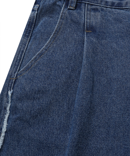 CONNECT KINLOCH(コネクトキンロック)の「ウォッシュドカットオフバミューダデニムハーフパンツ(ウォッシングブルー)(その他パンツ・メンズ・その他・XX-LARGE/MEDIUM/LARGE/X-LARGE)」の5枚目の写真