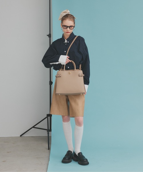 antic rag(アンティックラグ)の「Calbin カルビン(ハンドバッグ・レディース・ブラック/ベージュ・FREE)」の14枚目の写真