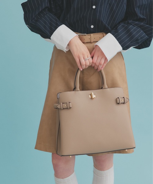 antic rag(アンティックラグ)の「Calbin カルビン(ハンドバッグ・レディース・ブラック/ベージュ・FREE)」の12枚目の写真